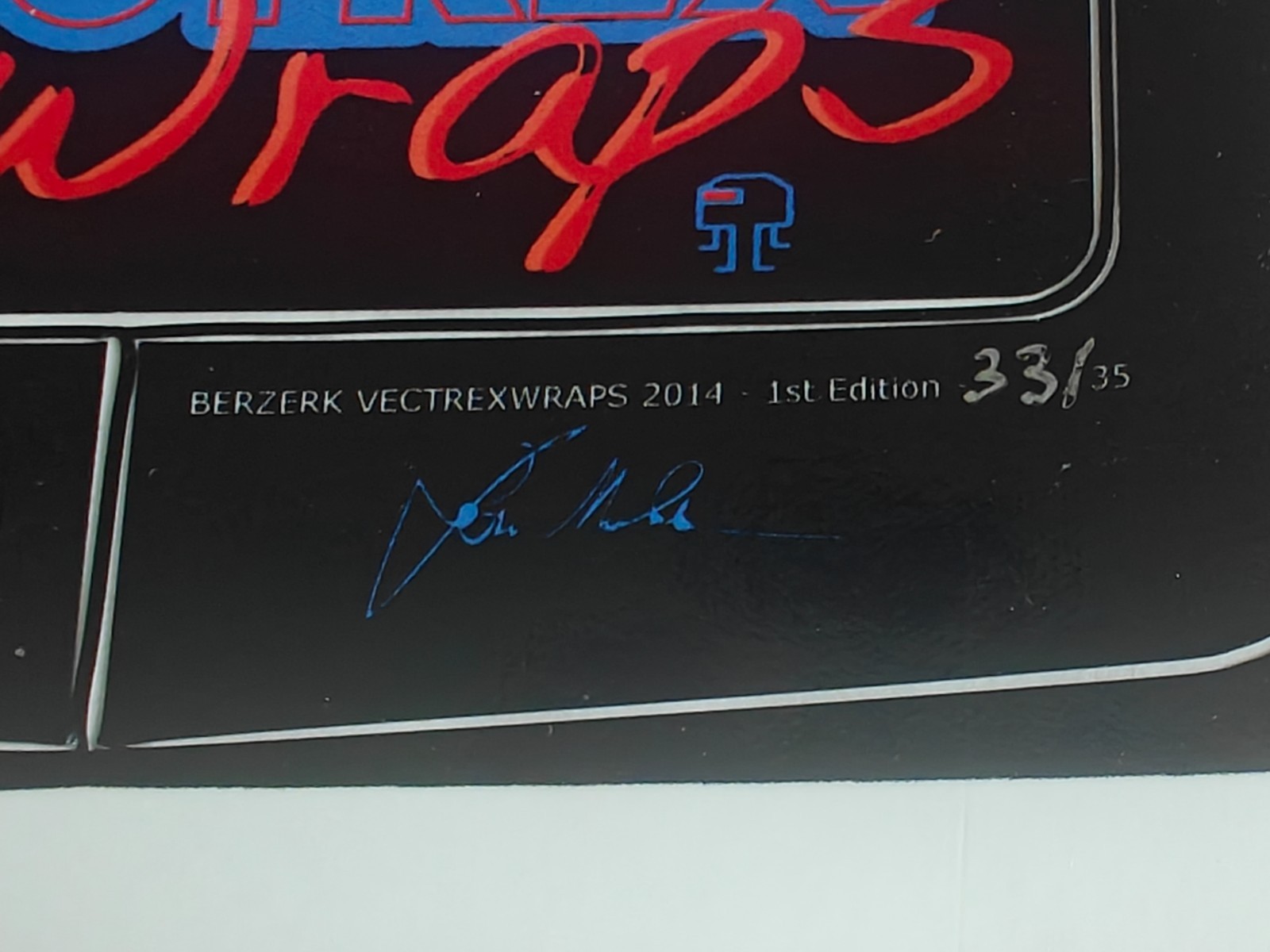 Vectrex Console VectrexWraps Berzerk, 1st Edition 33/35 Limited Rare 2014