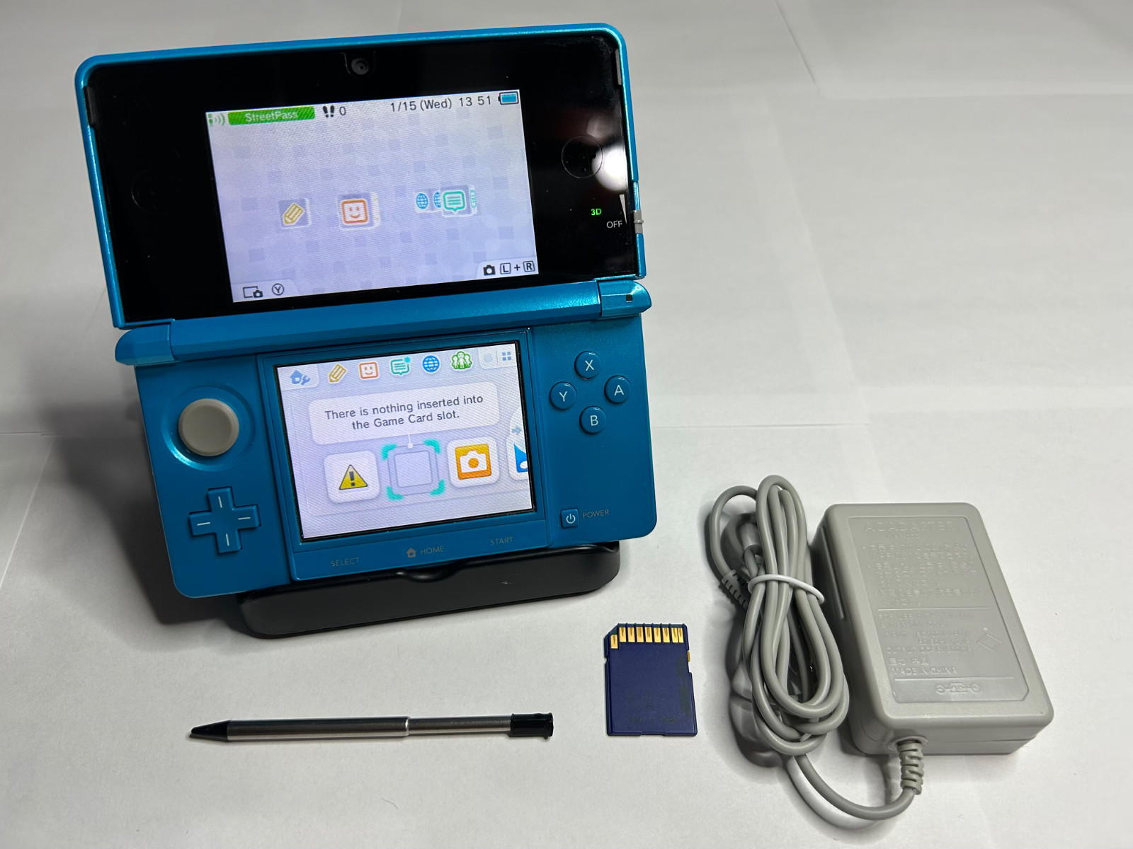 Nintendo 3DS System | With Charger | USA English | SD Card | US Seller Free Ship