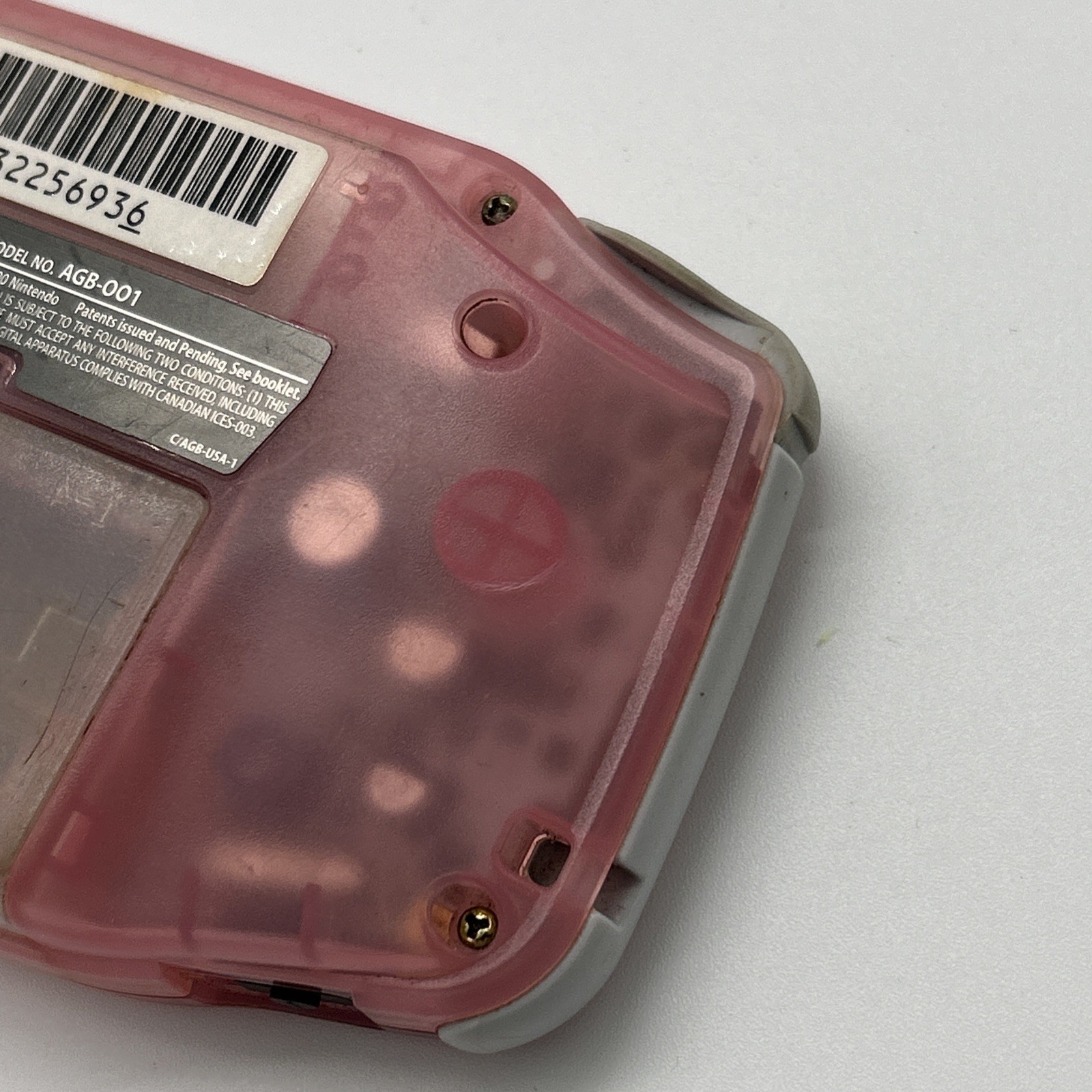 Nintendo Gameboy Advance AGB-001 Fuchsia Pink Clear – Tested Working See Video