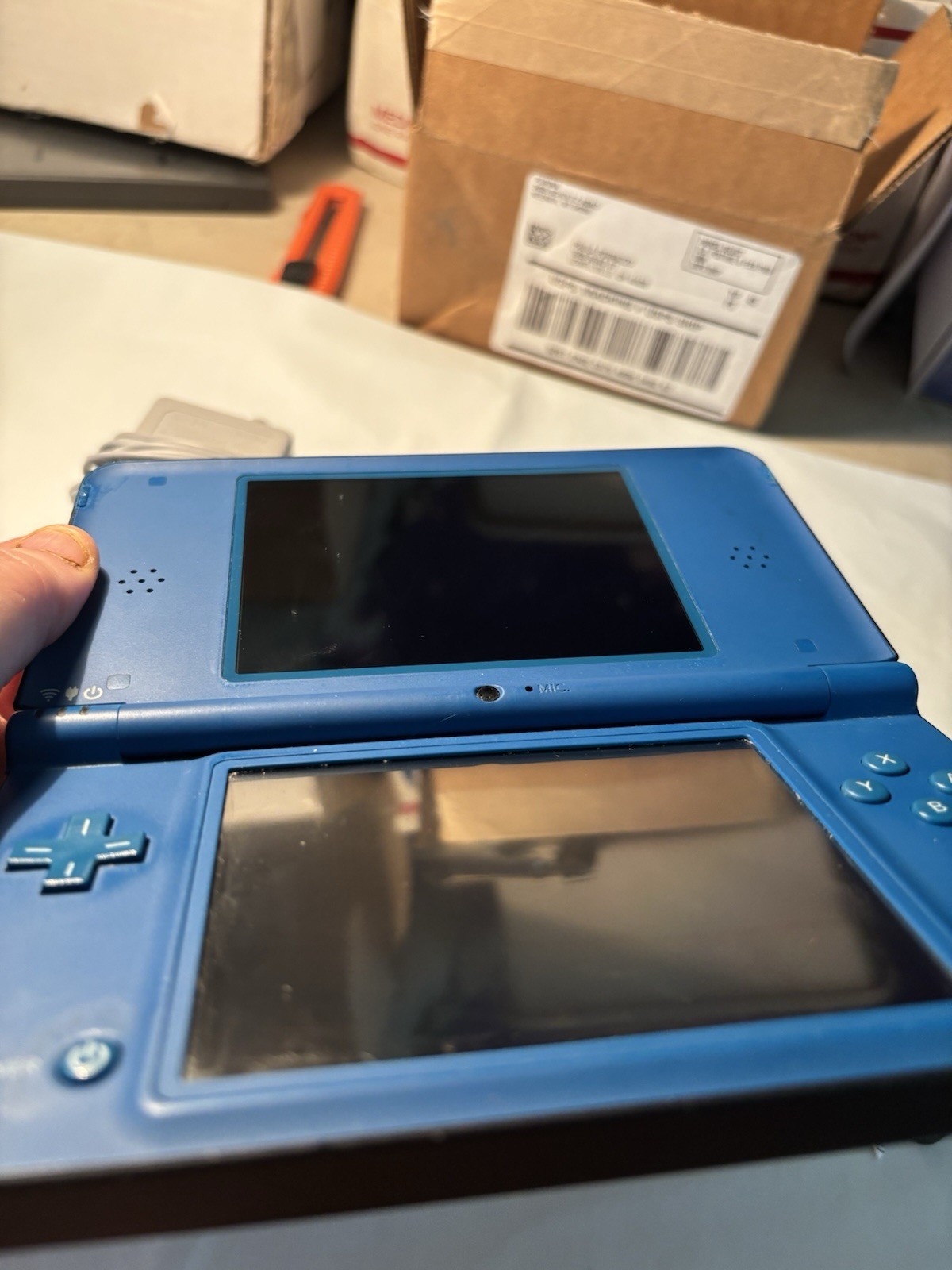 Nintendo DSi XL Midnight Blue Charger MARIO KART – MARIO PARTY – SUPER MARIO A+