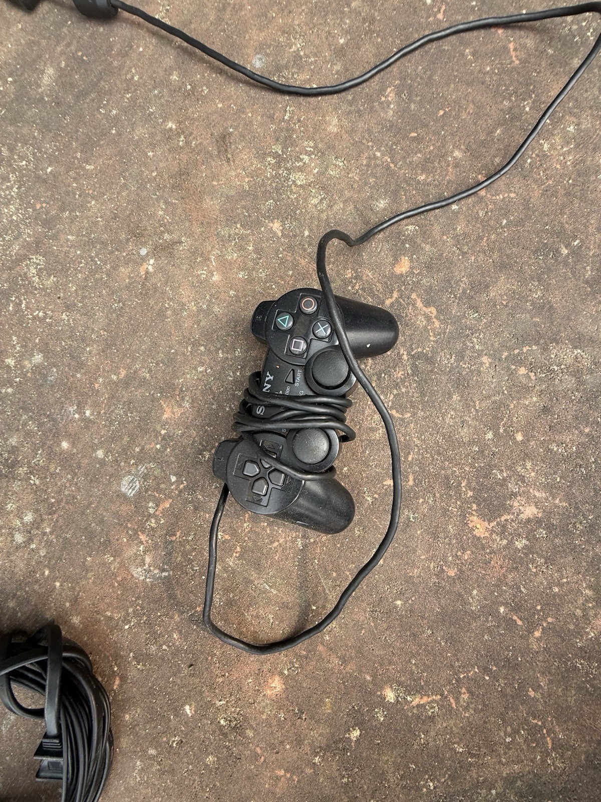 ￼ PlayStation 2 Console Bundle – AS-IS, Untested, No Warranty – Controller& Wire