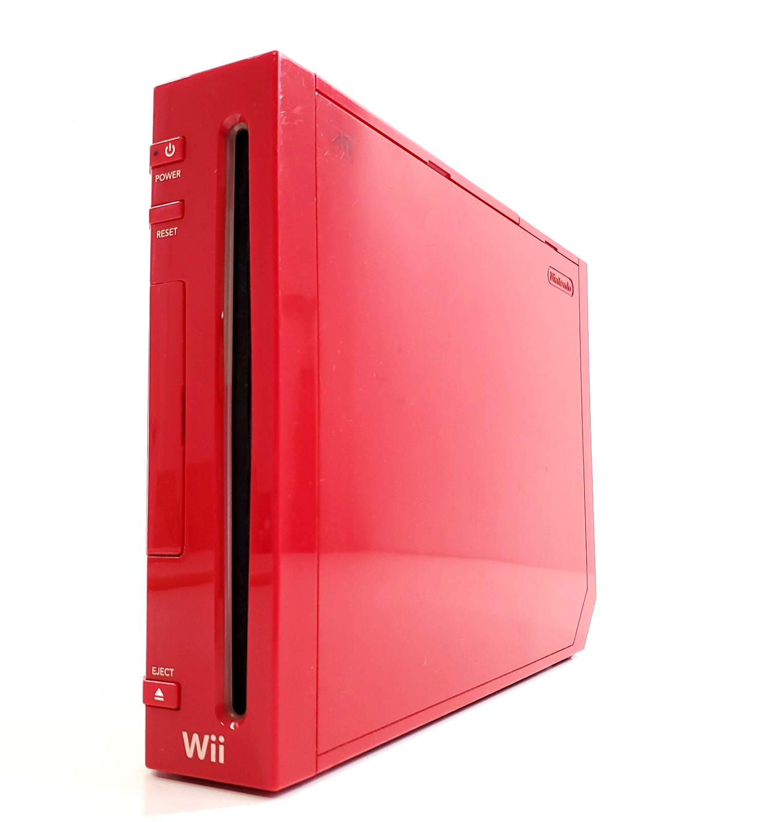 Red Mario Edition Nintendo RVL001 Wii Console Tested Works – No Disc Read