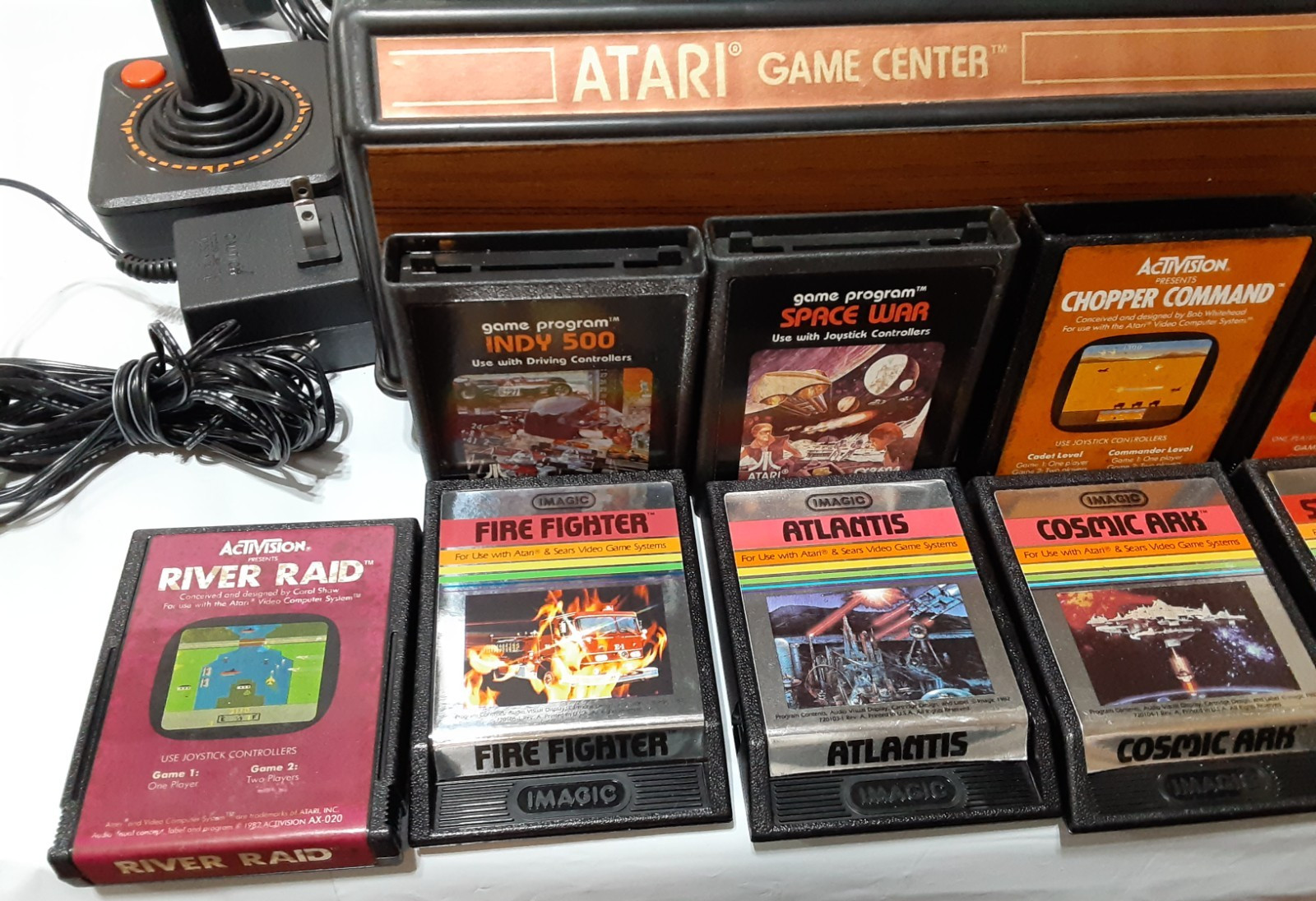 Atari CX-2600 A Woody Video Computer Game Center System Console Game Controllers
