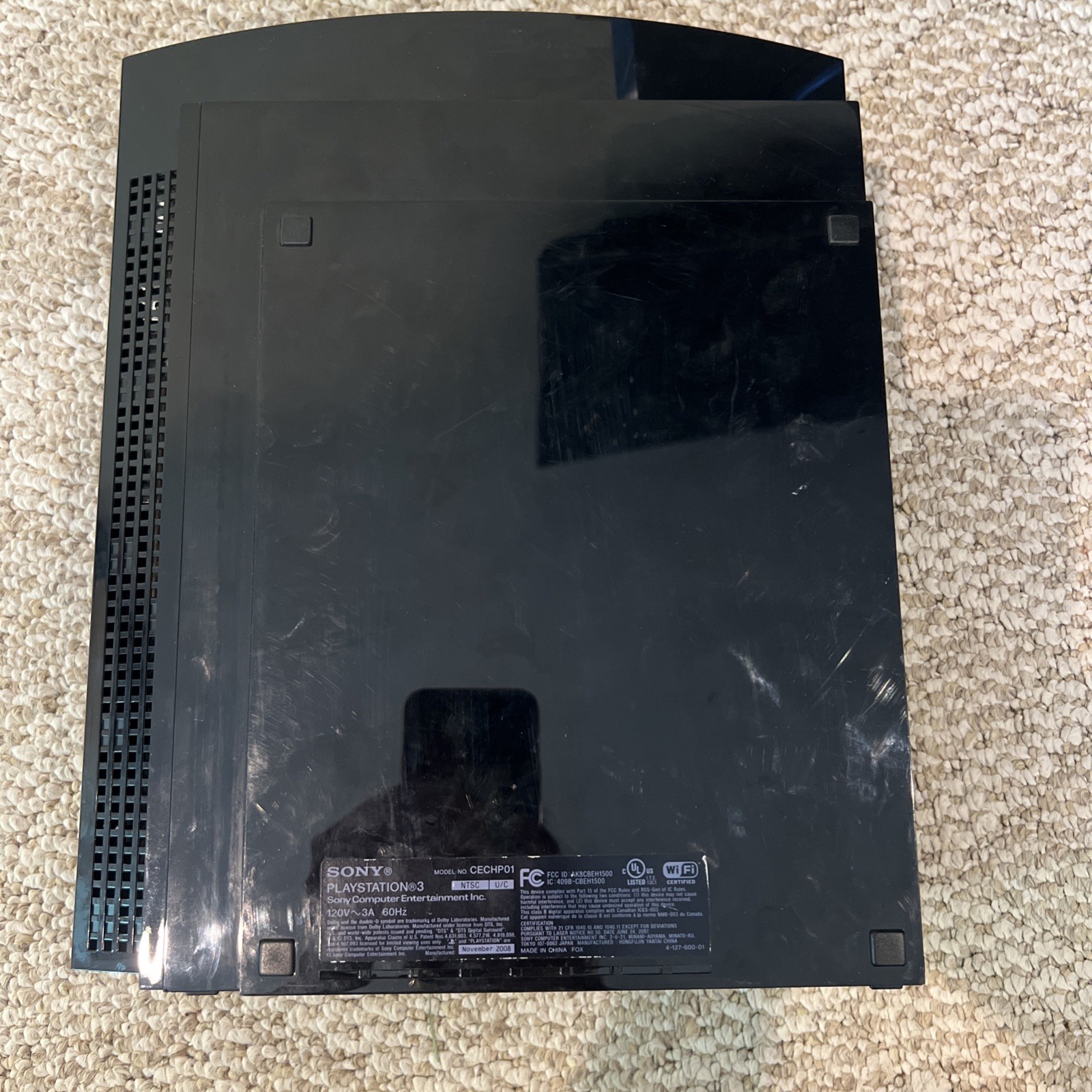 PlayStation 3 PS3 Console CECHP01 – For Parts Or Repair with power cable