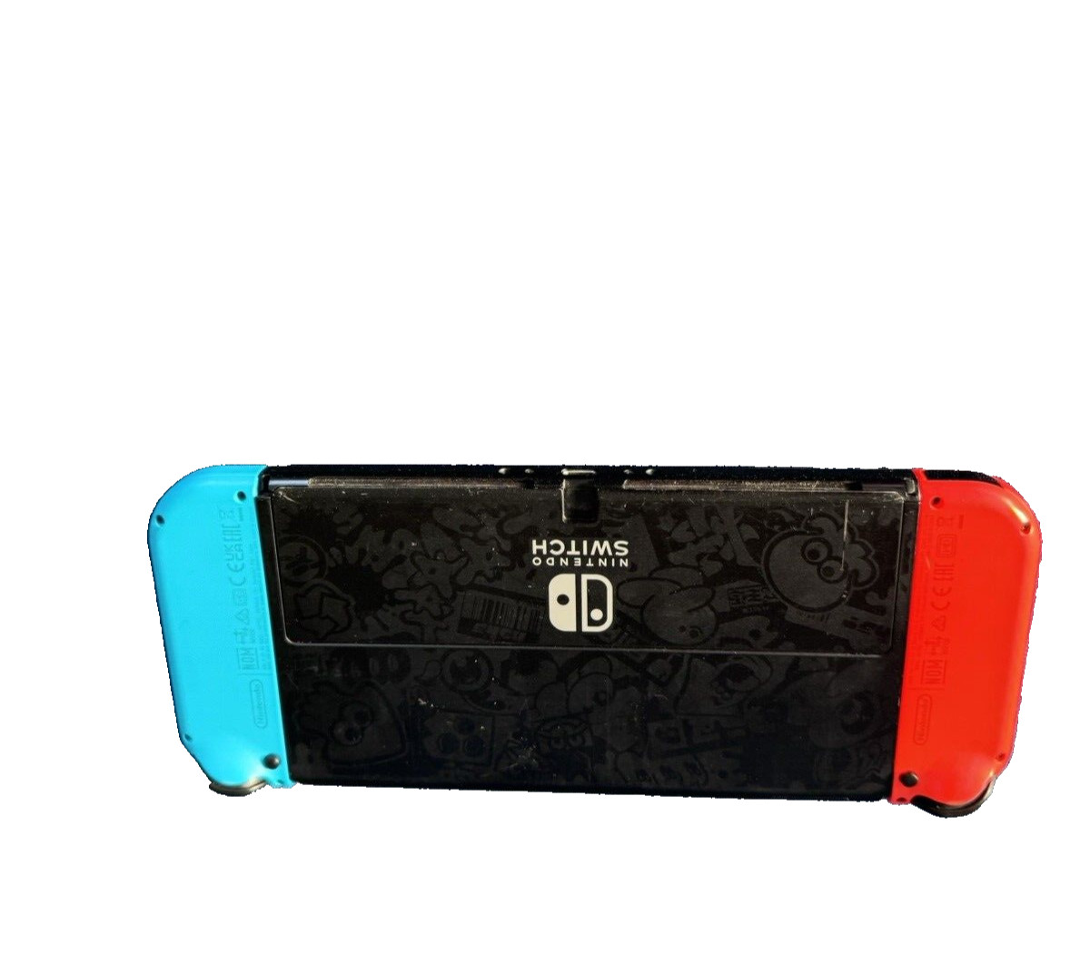 Nintendo Switch OLED 64GB SPLATOON 3 with red and blue joy cons-excellent