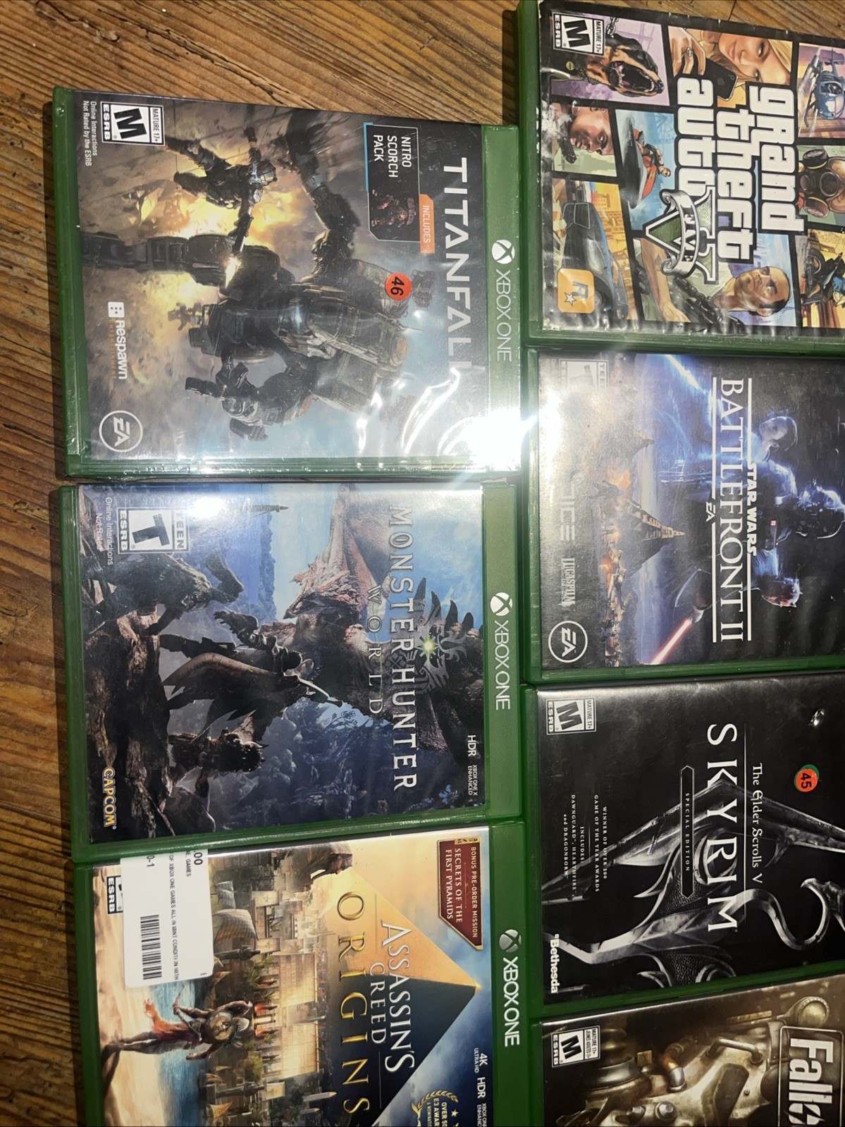 Microsoft Xbox One X 1TB Black Console 1 Controller 10 Games Bundle