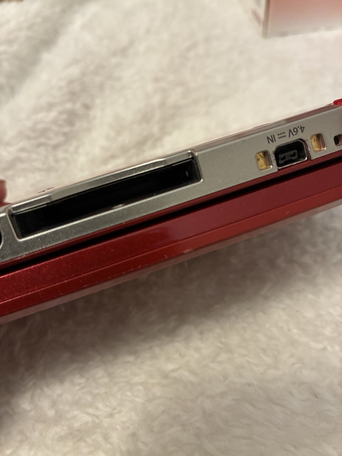 Nintendo 3DS Flame Red Handheld Console System Almost Complete w/Box TESTED work