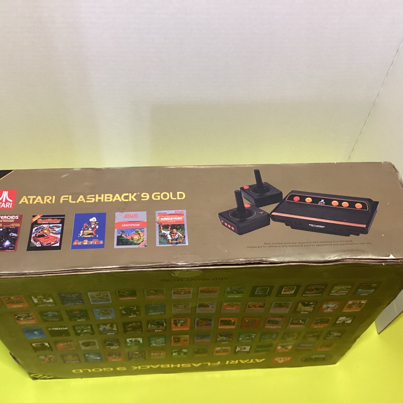Atari Flashback 9 Gold HD Console 120 Built-in Games & Controllers Tested Works