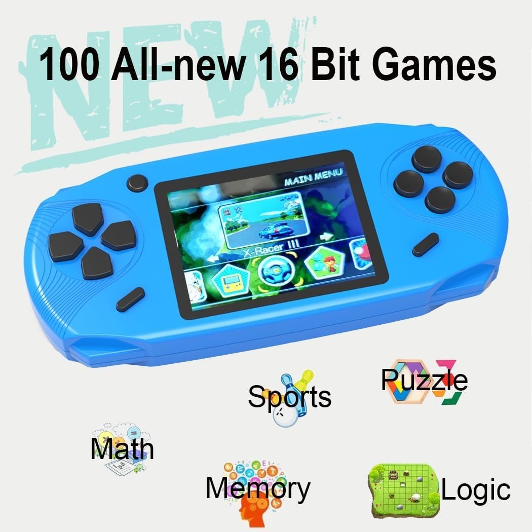 Handheld Gaming Console Plastic 3 Inch Screen 100 HD Retro Video Games