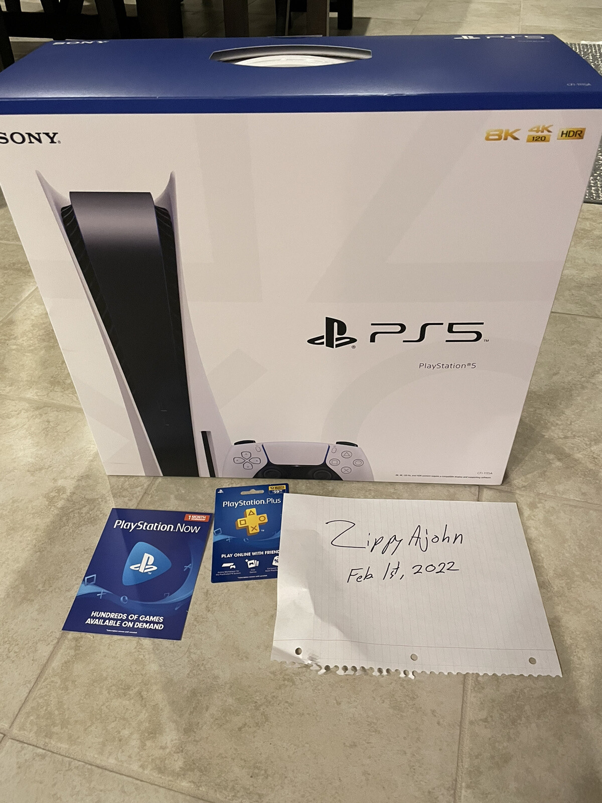 Sony PS5 Disc Edition – White, 12 Months PlayStation Plus, 1 Month of Now