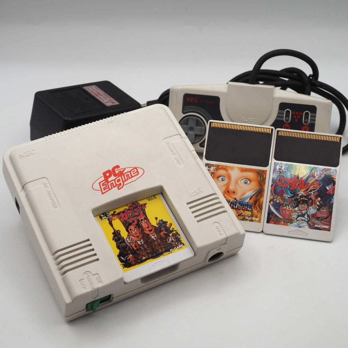 NEC PC Engine Console PI-TG001 w/ Kato-chan Ken-chan, Vigilante & Wataru Tested