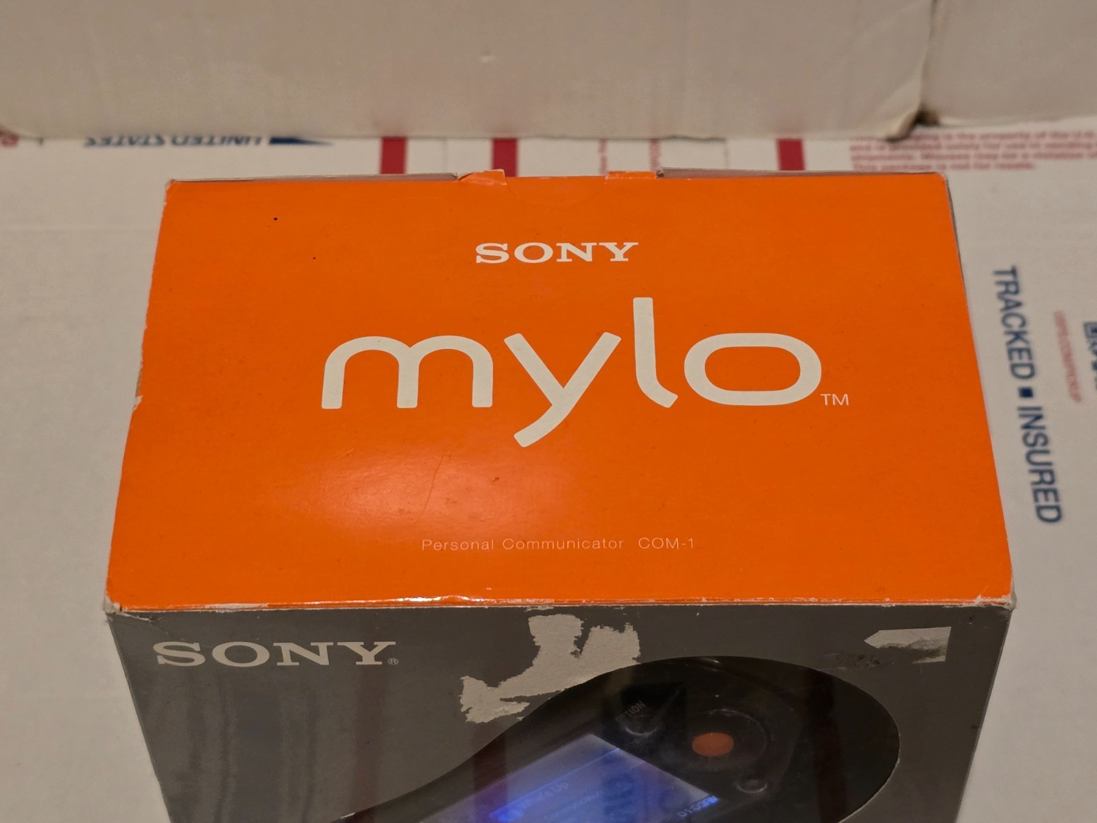 Retro Sony Mylo COM-1 Black Complete Tested w/ Box Charger Manuals Accessories