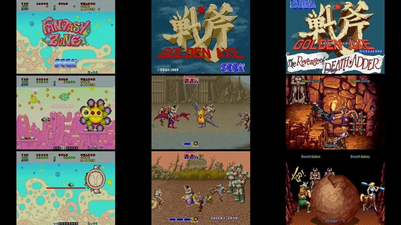 SEGA Game Console ASTRO CITY mini 1990s games 36 titles 130 x 170 x 175 mm