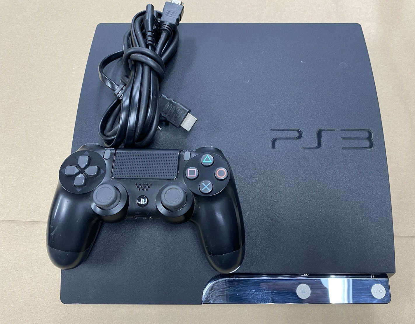 Sony PlayStation 3 Slim 160GB CECH-2501A Console W Power Chord PS3 Tested Works