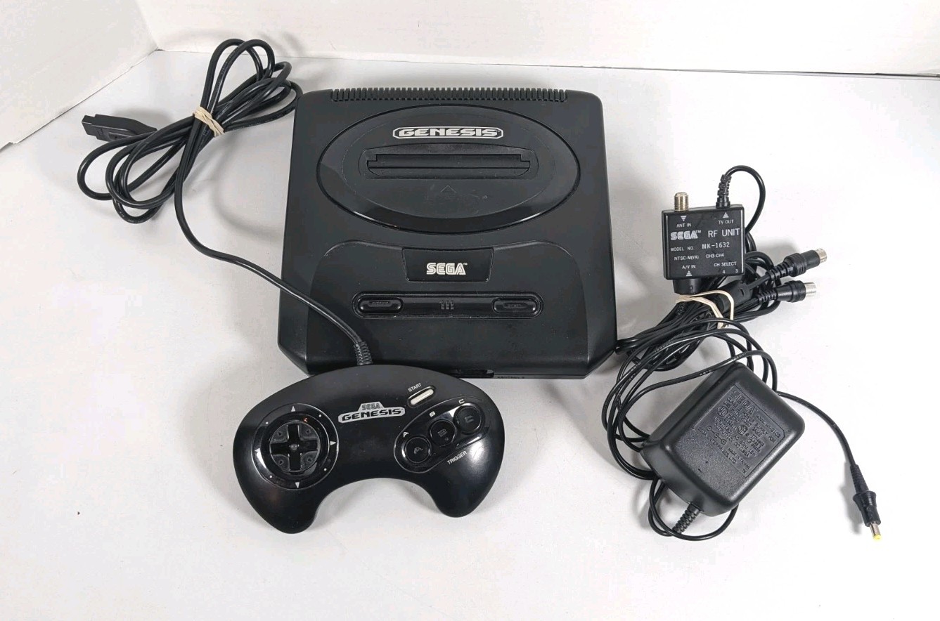 SEGA Genesis OEM MK-1631 Console Bundle w/ Controller, Av Cable, Power Supply