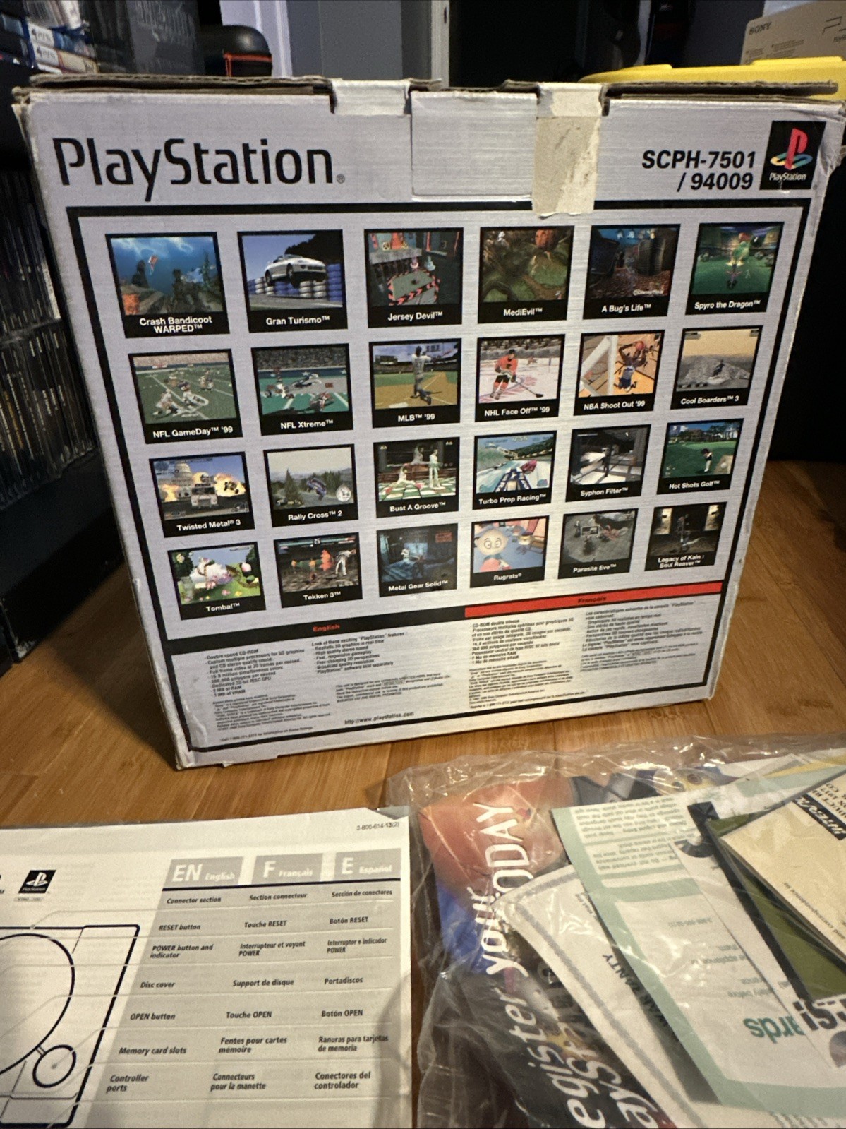 Sony PlayStation 1 PS1 Gray Console Gaming System SCPH-7001 Complete CIB