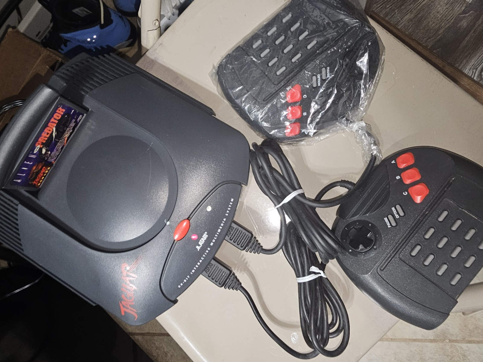 Atari Jaguar System Console 6 Games 2 New Controllers, Power Supply + Av Tested!