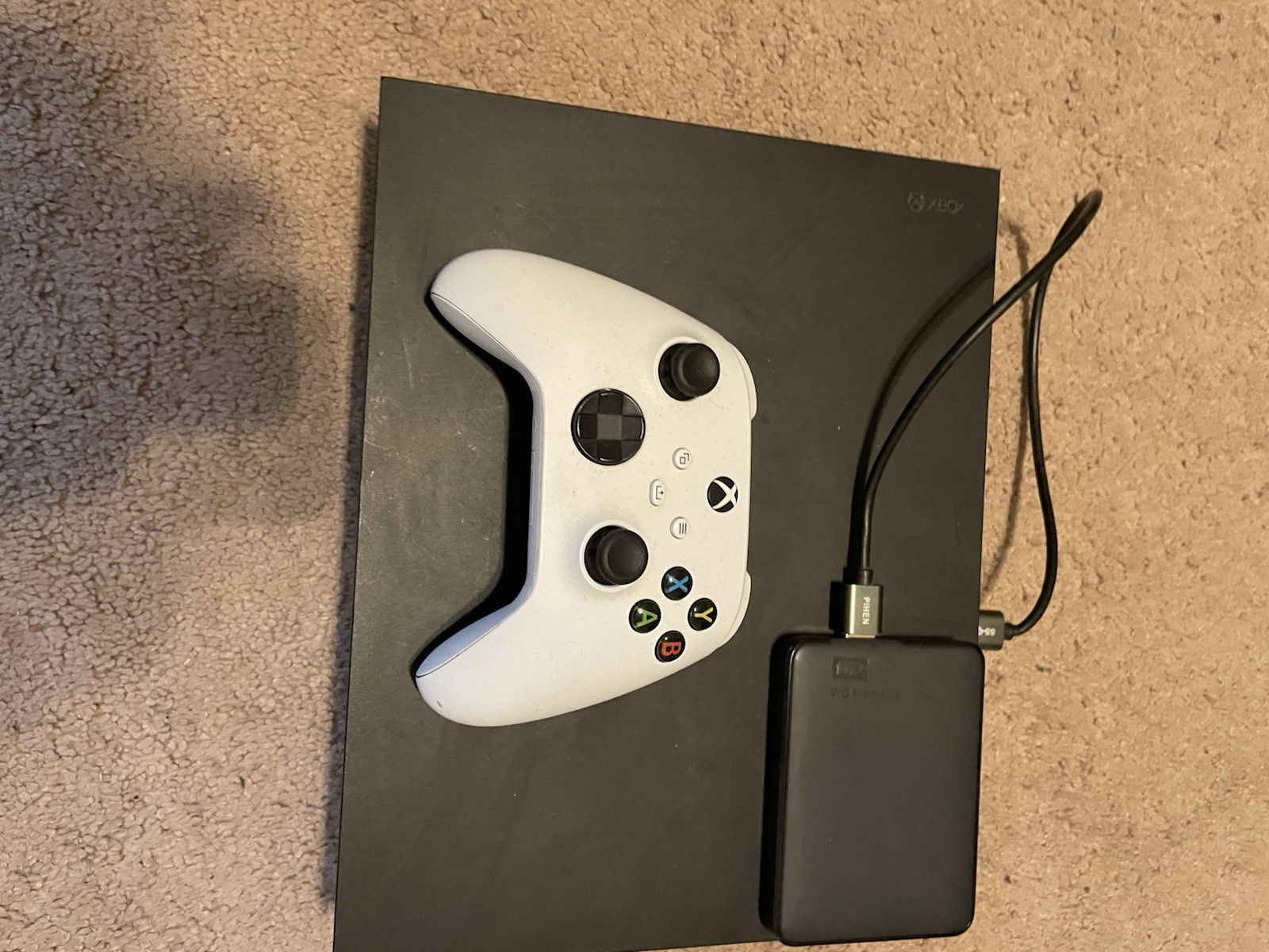 Microsoft Xbox One X , 2TB external Storage, Black Console w/ 2 Controller