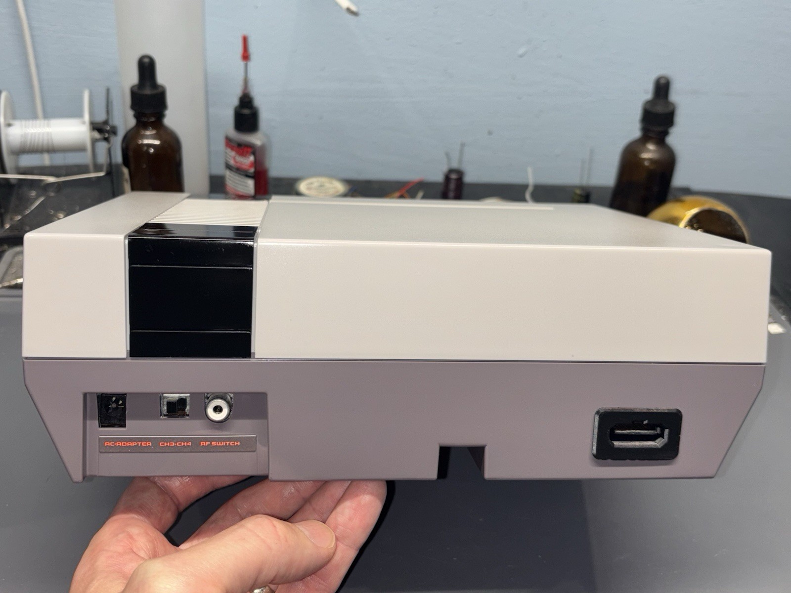 Ultimate NES RGB Nintendo Front Loader Full Recap LED Expansion Audio NESRGB V5