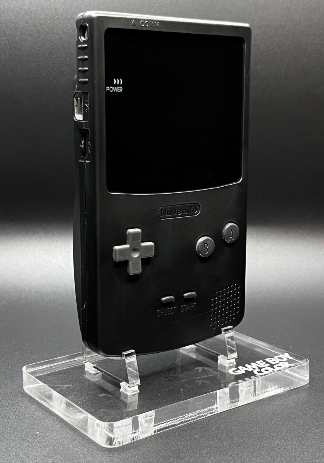 GameBoy Color OLED Screen Mod + USB‑C Rechargeable 1500mAh – Black