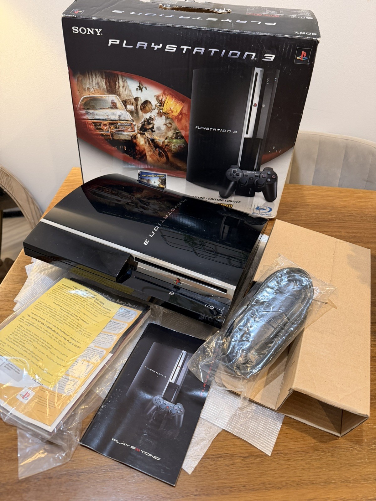 Sony PlayStation 3 MotorStorm Limited 80GB Piano Blk Console FOR PARTS / REPAIR