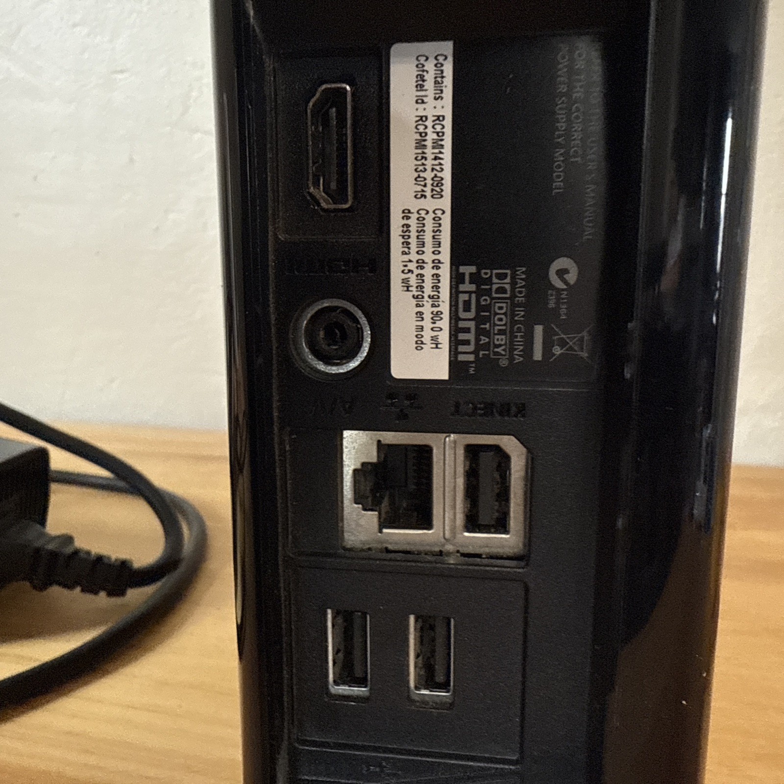 Xbox 360 E 4GB Console (Model 1538) With Wires – Tested & Working