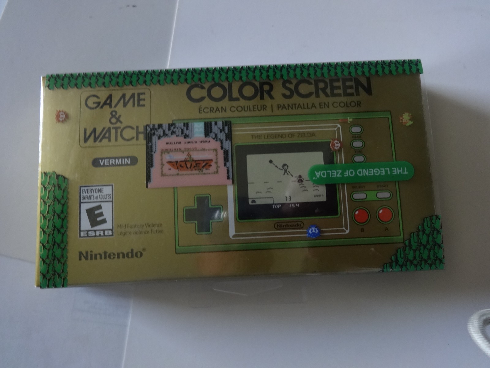 Nintendo Game and Watch: The Legend of Zelda Handheld Game System – New Open Box