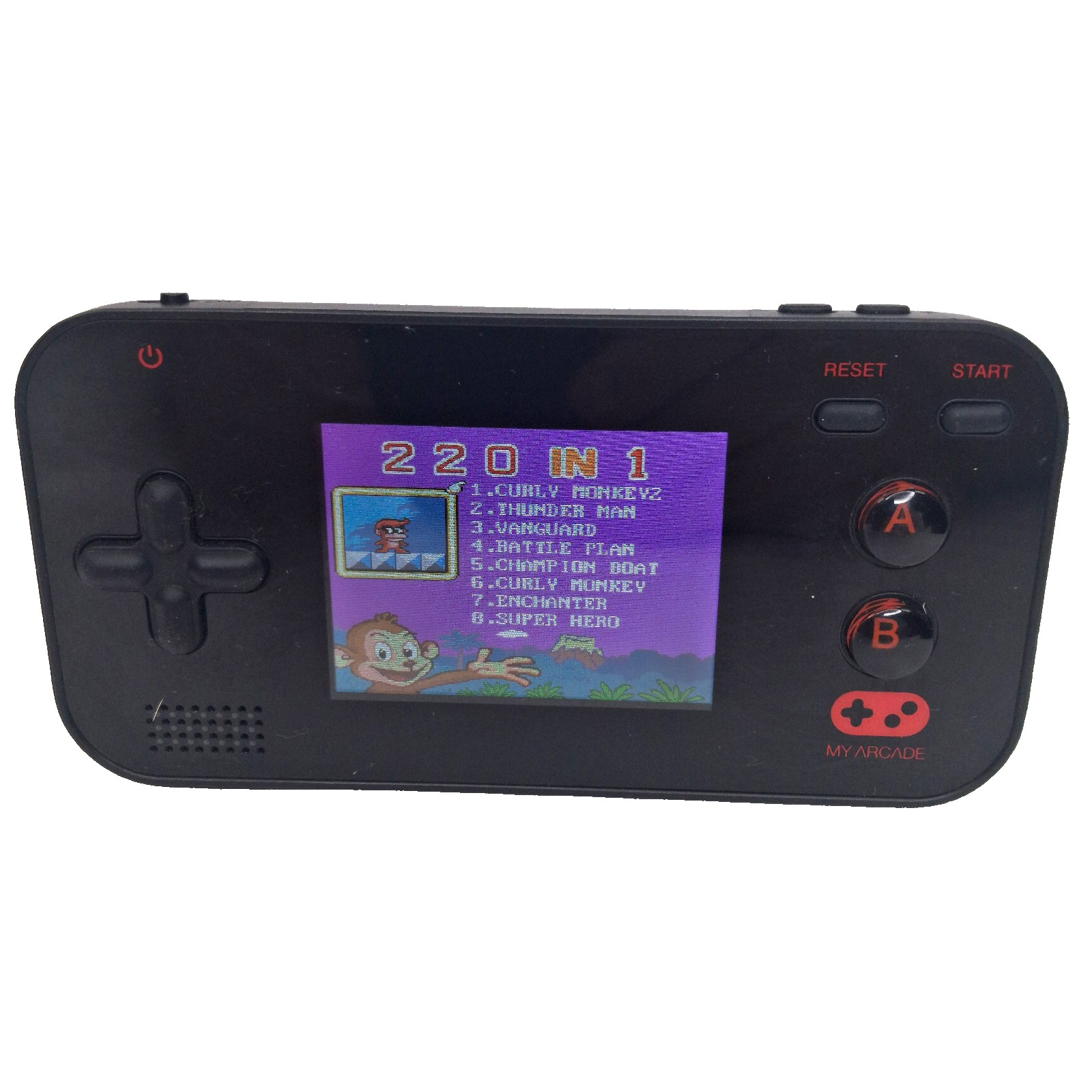 DreamGear My Arcade Gamer V Portable Hand Held System 220 Games in 1 TESTED