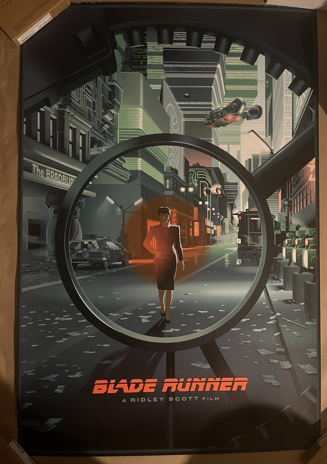 Blade Runner Poster Laurent Durieux Bottleneck Mondo Art Print Ridley Scott Film