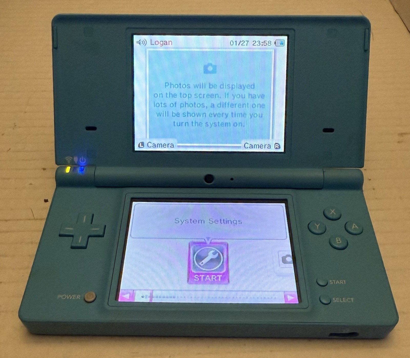Nintendo DSi Light Blue Handheld Console with Charger – Tested