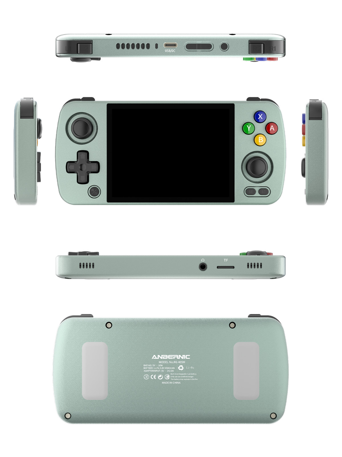 ANBERNIC RG405M Retro Handheld Game Console Metal Case 128G Android 12