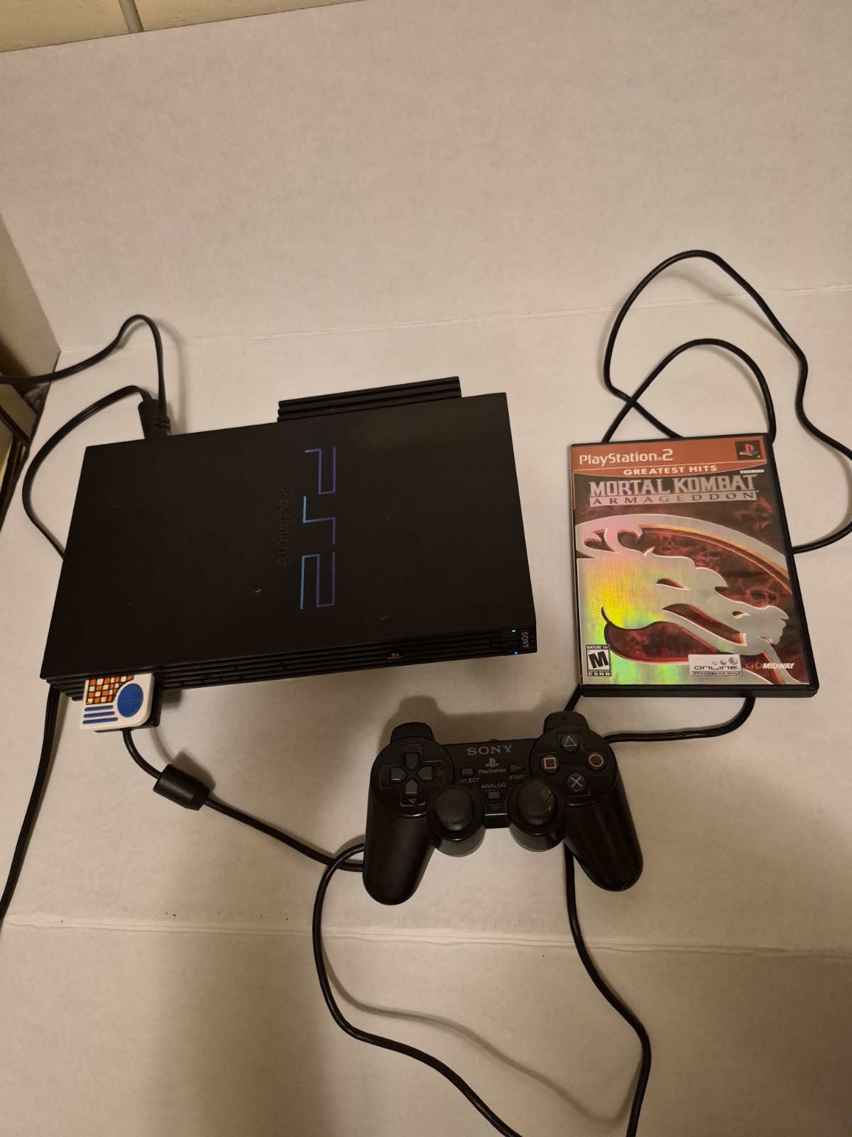 Sony PlayStation 2 PS2 Fat Console Bundle Scph-50001 Tested Read