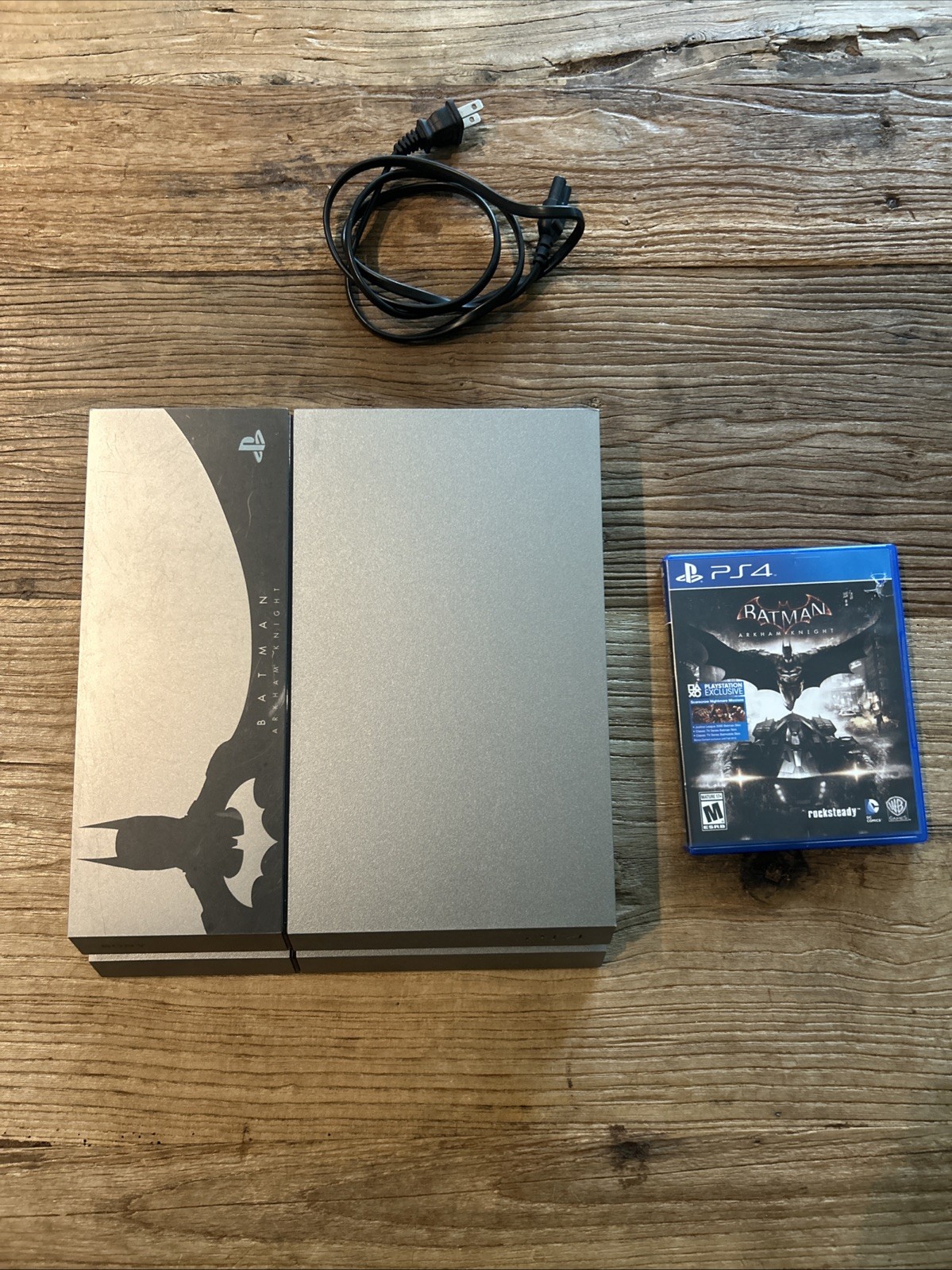 Sony PlayStation 4 Batman Arkham Knight Not Working, With Power Cable Game Case