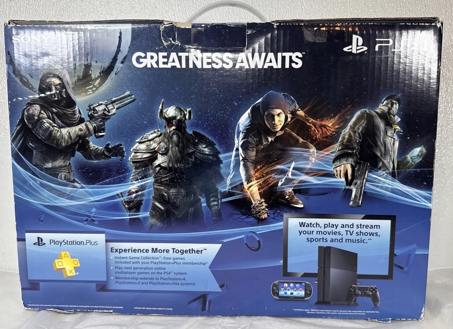 Sony PlayStation 4 CUH-1001A 500GB Gaming Console Black – In Box Tested