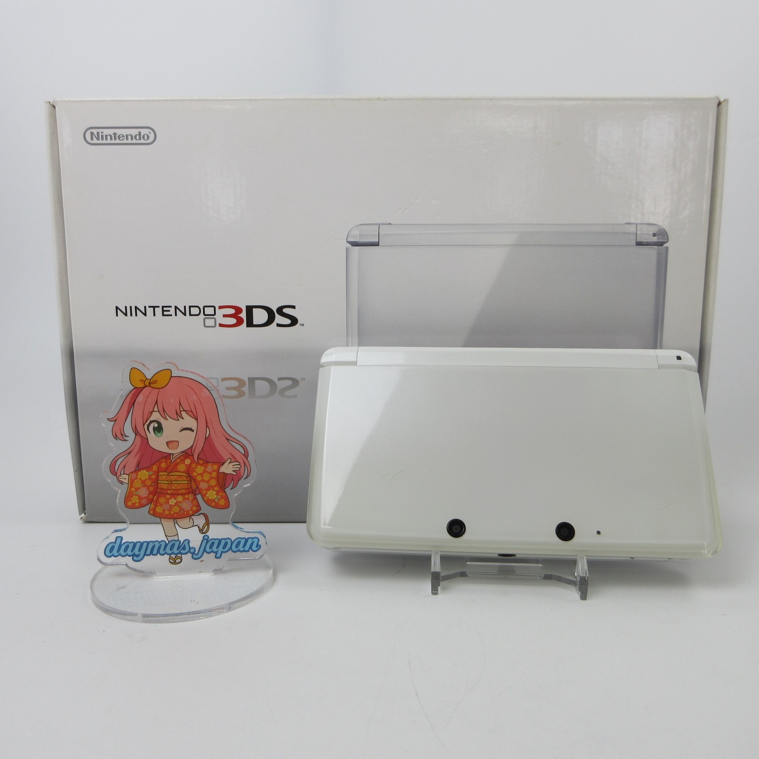 【Excellent】Nintendo 3DS Ice White Console Japanese Edition #Arr08/0613/01