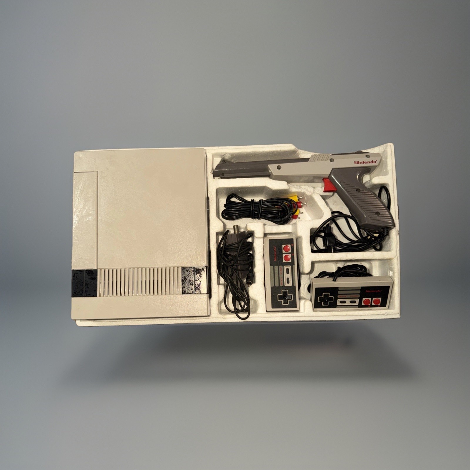 Original Nintendo NES Action Set Home Console – White/Gray