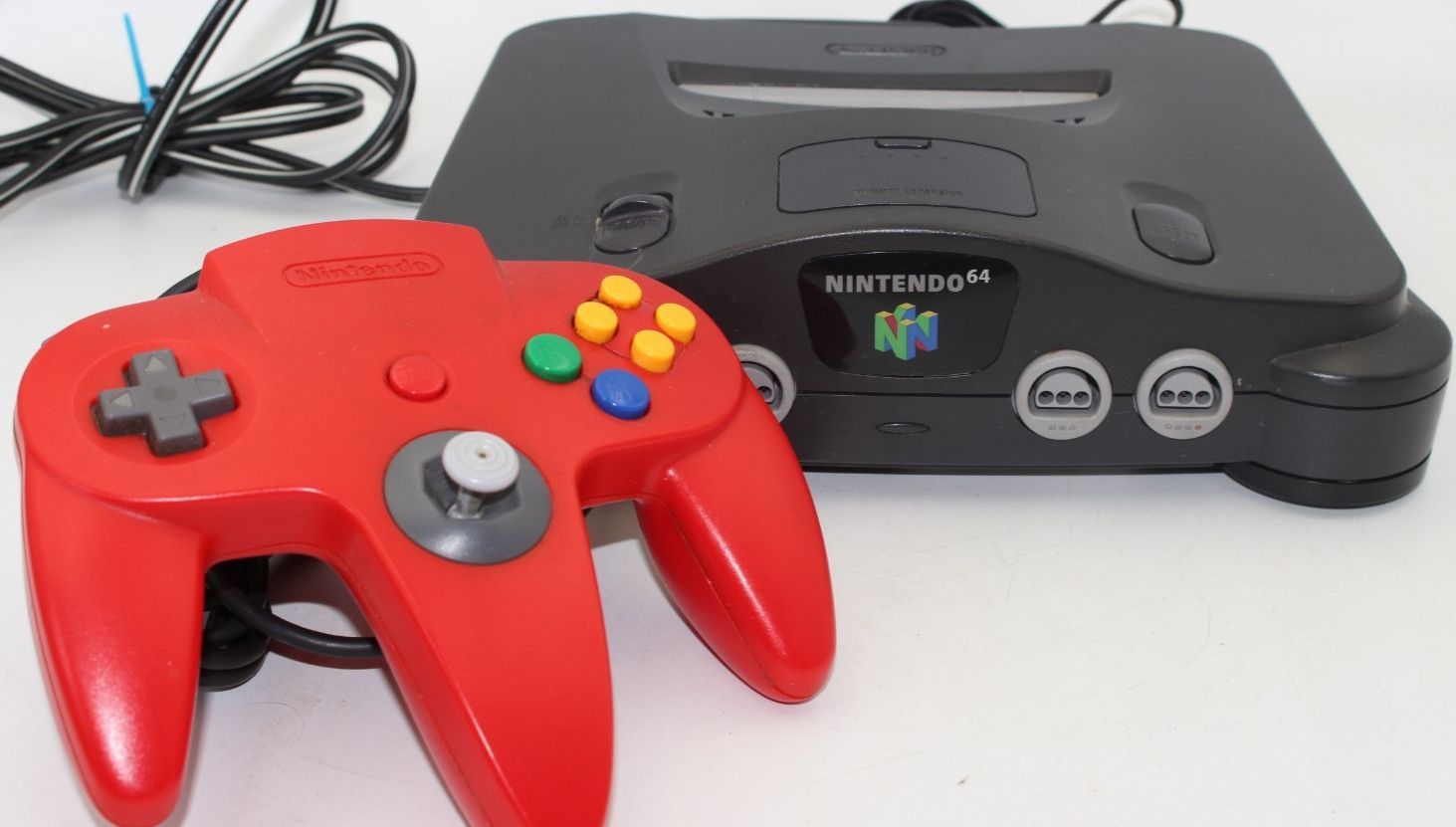 Nintendo 64 Gray Console NUS-001(USA) NTSC-U/C w/ Controller & Cables Tested