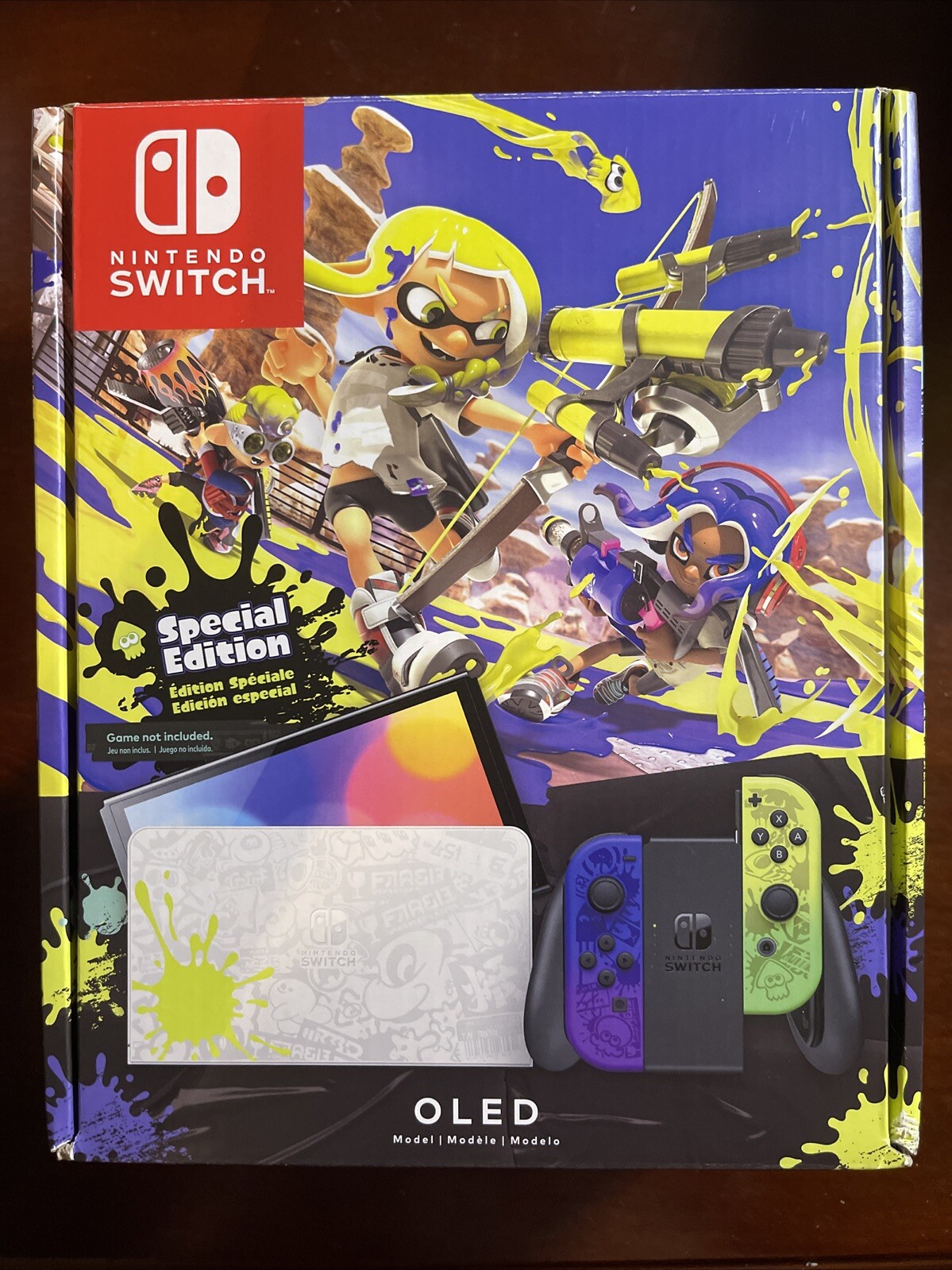 Nintendo Switch (OLED Model) HEG-001 Splatoon 3 Edition Video Game Console -…