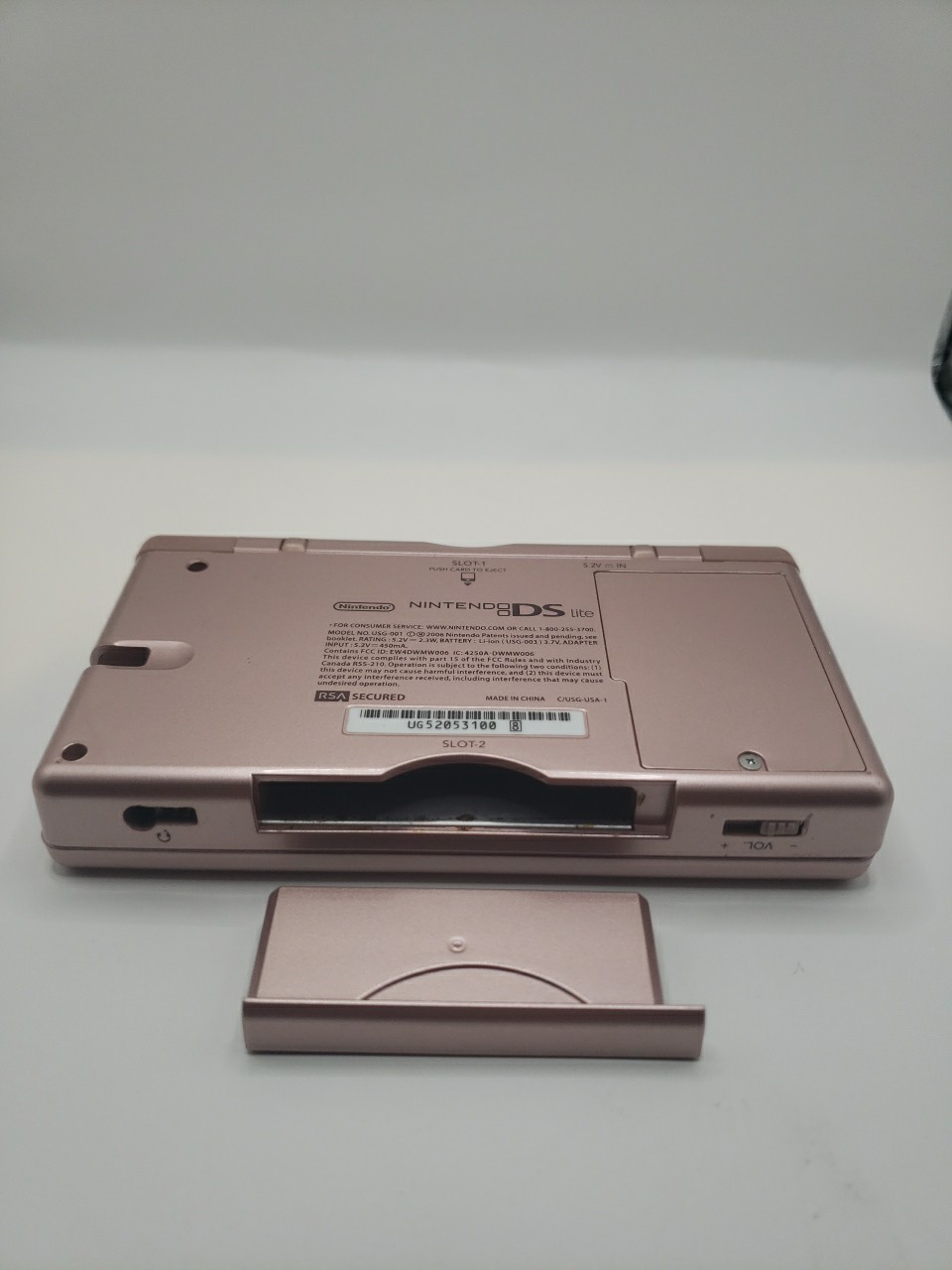 Nintendo DS Lite Pink Console Pink Tested / Mario Cart / 2 Chargers And Bag