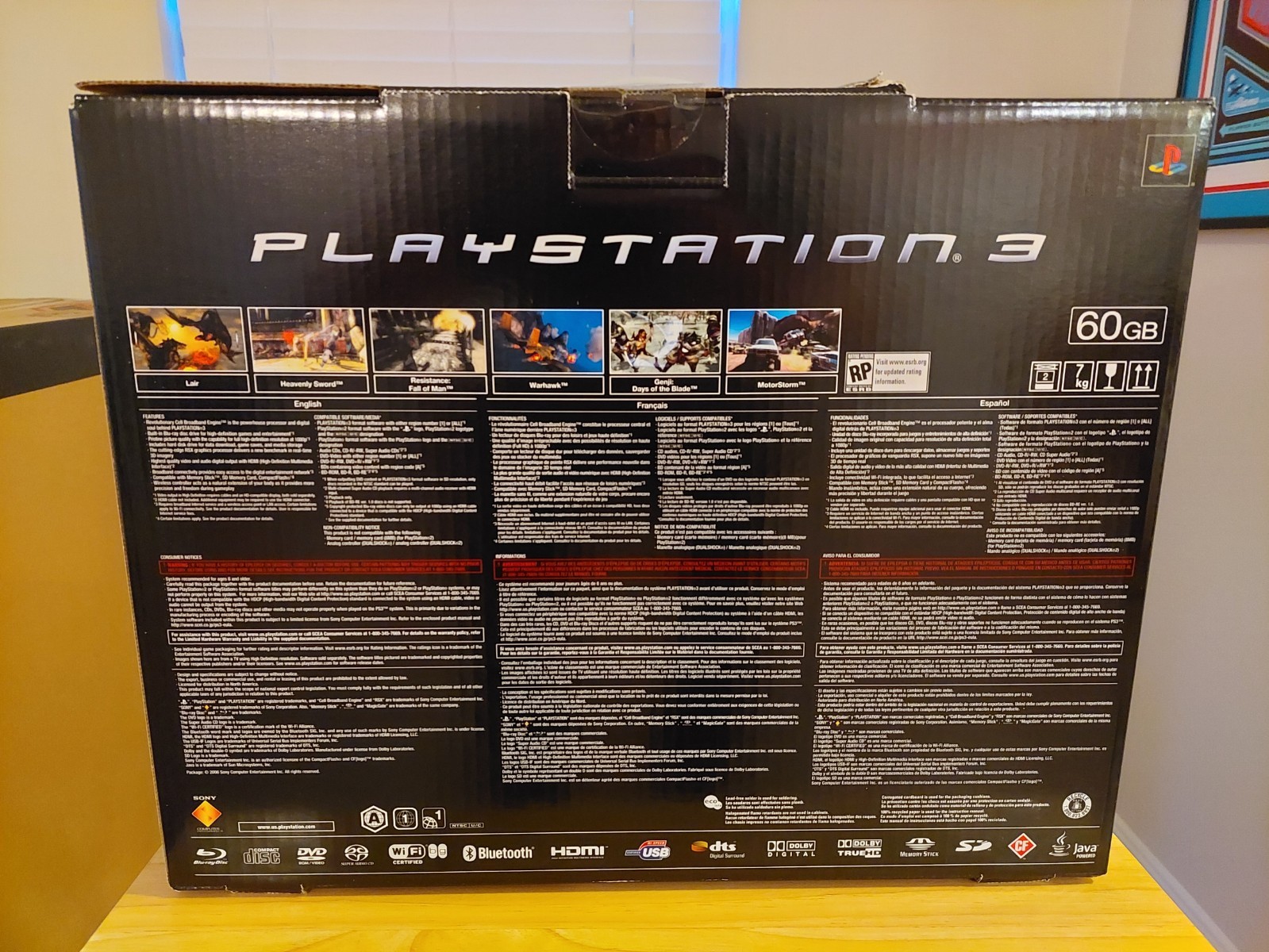 PlayStation 3 PS3 60GB Backwards Compatible Console CECHA01 NTSC NEW