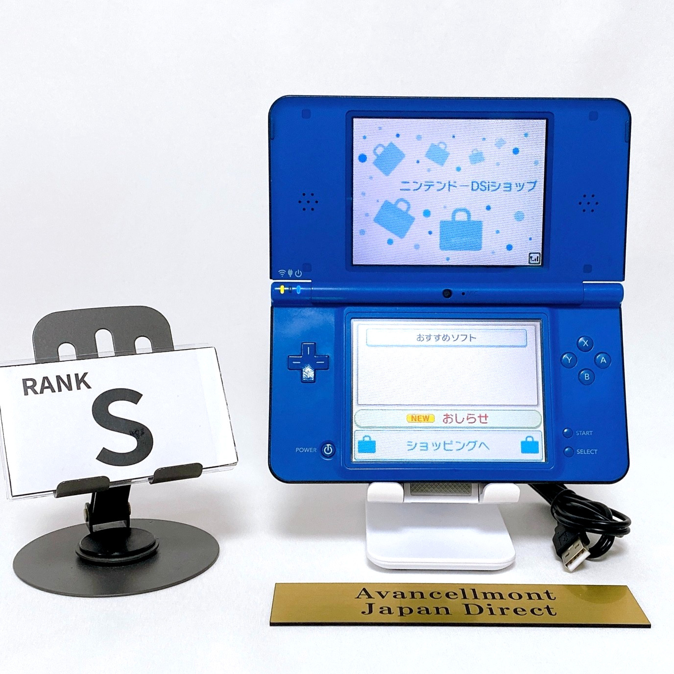 Nintendo DSi LL XL Blue Console Stylus Japan Tested Working Fast Shipping Rank S