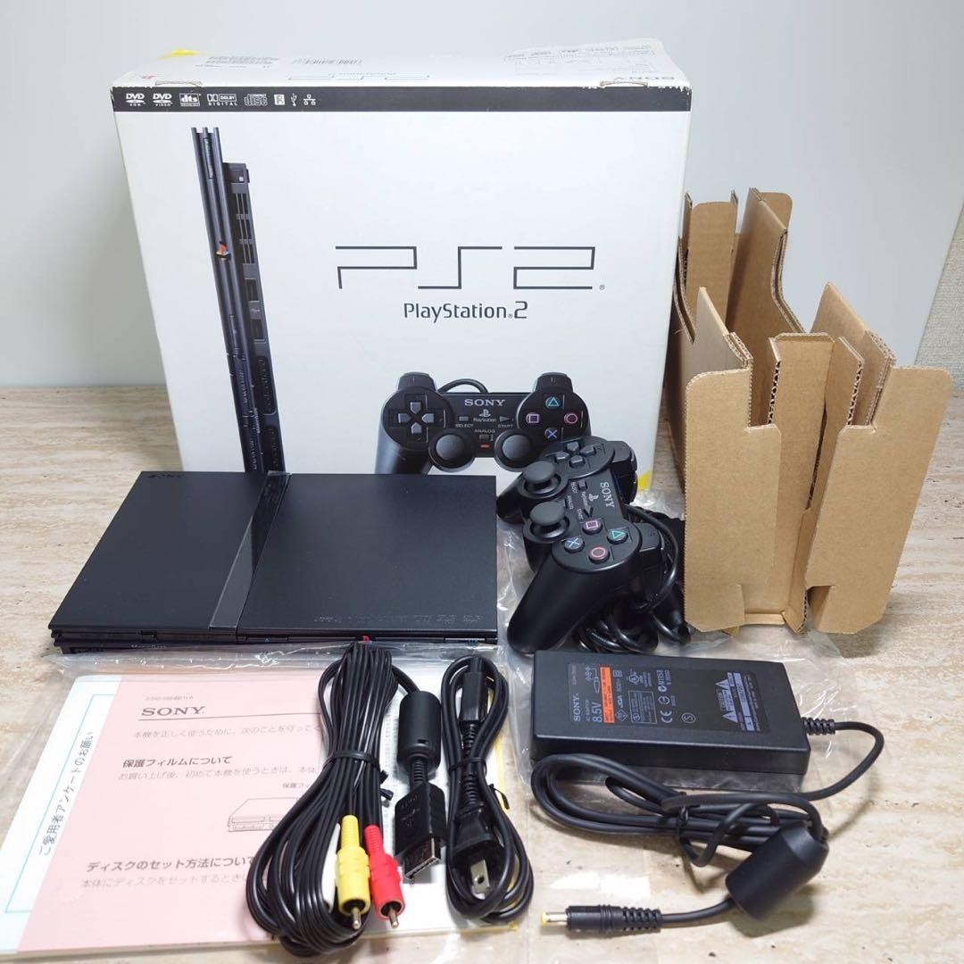 Playstation 2 Black SCPH-70000 CB Slim PS2 Japan Console