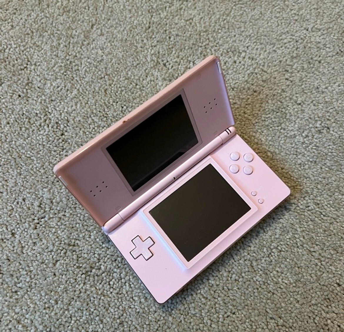 Nintendo DS Lite Console – Coral Pink with Charger, Game Included (Kirby)