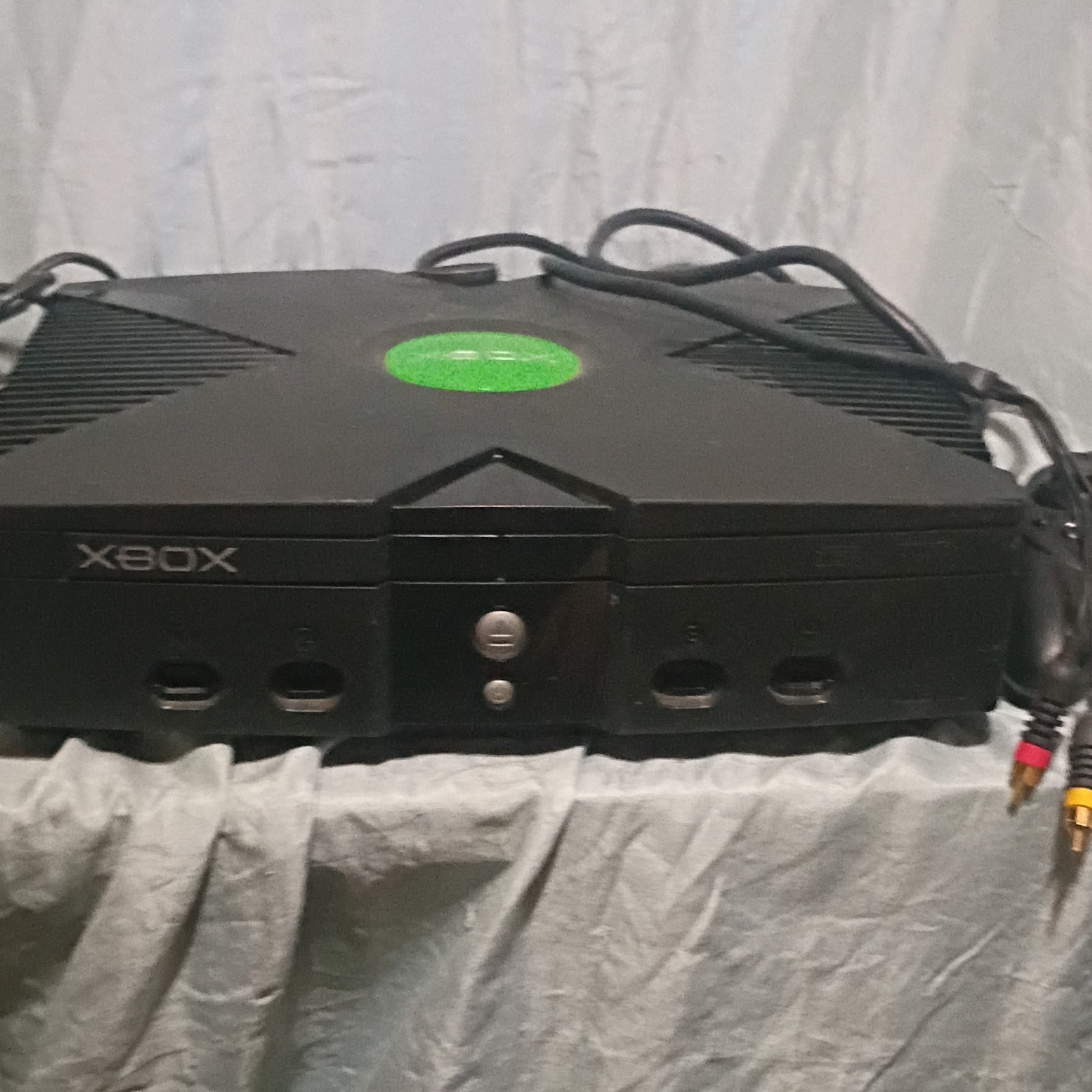 Microsoft Xbox Console Black 2002 Blu-Ray Compatible 2 Controllers Buffy Game