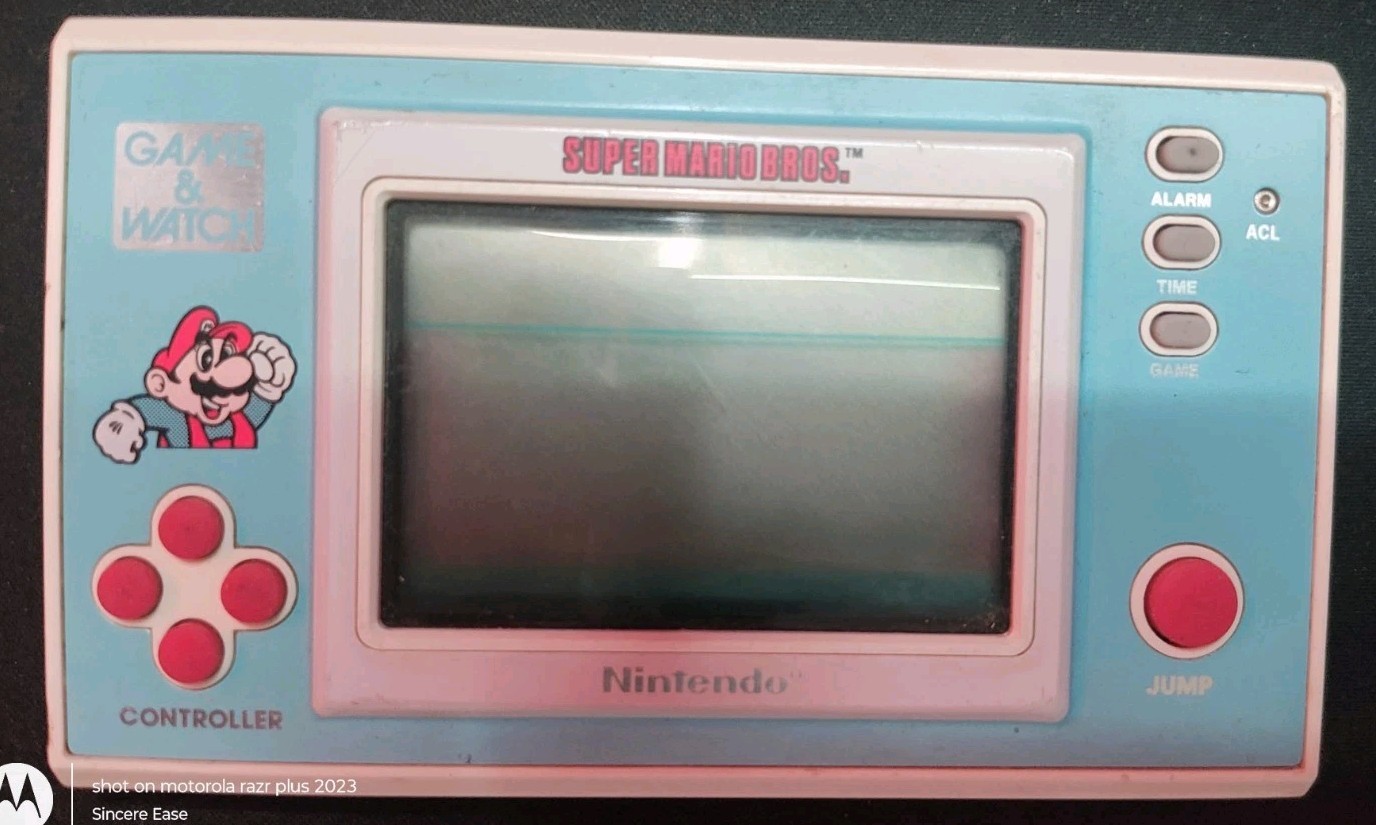Nintendo Game and Watch Super Mario Bros. Handheld System 1988/ YM-105 / Tested