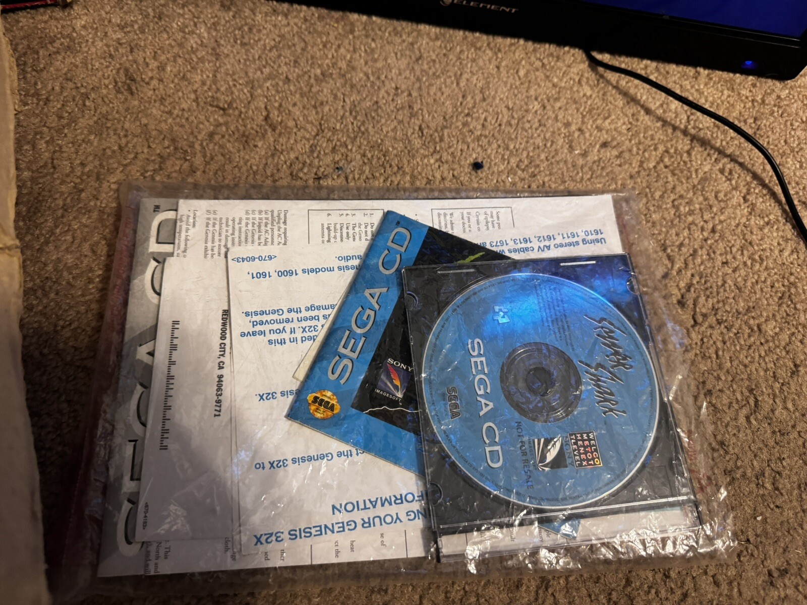 Sega CD Video Game System Console
