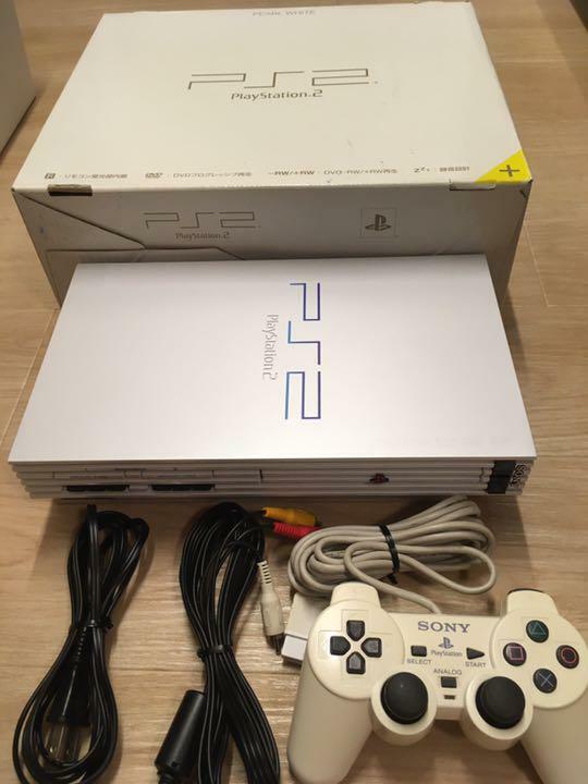 Sony PlayStation 2 Console SCPH-50000PW Perl White Color with BOX Used