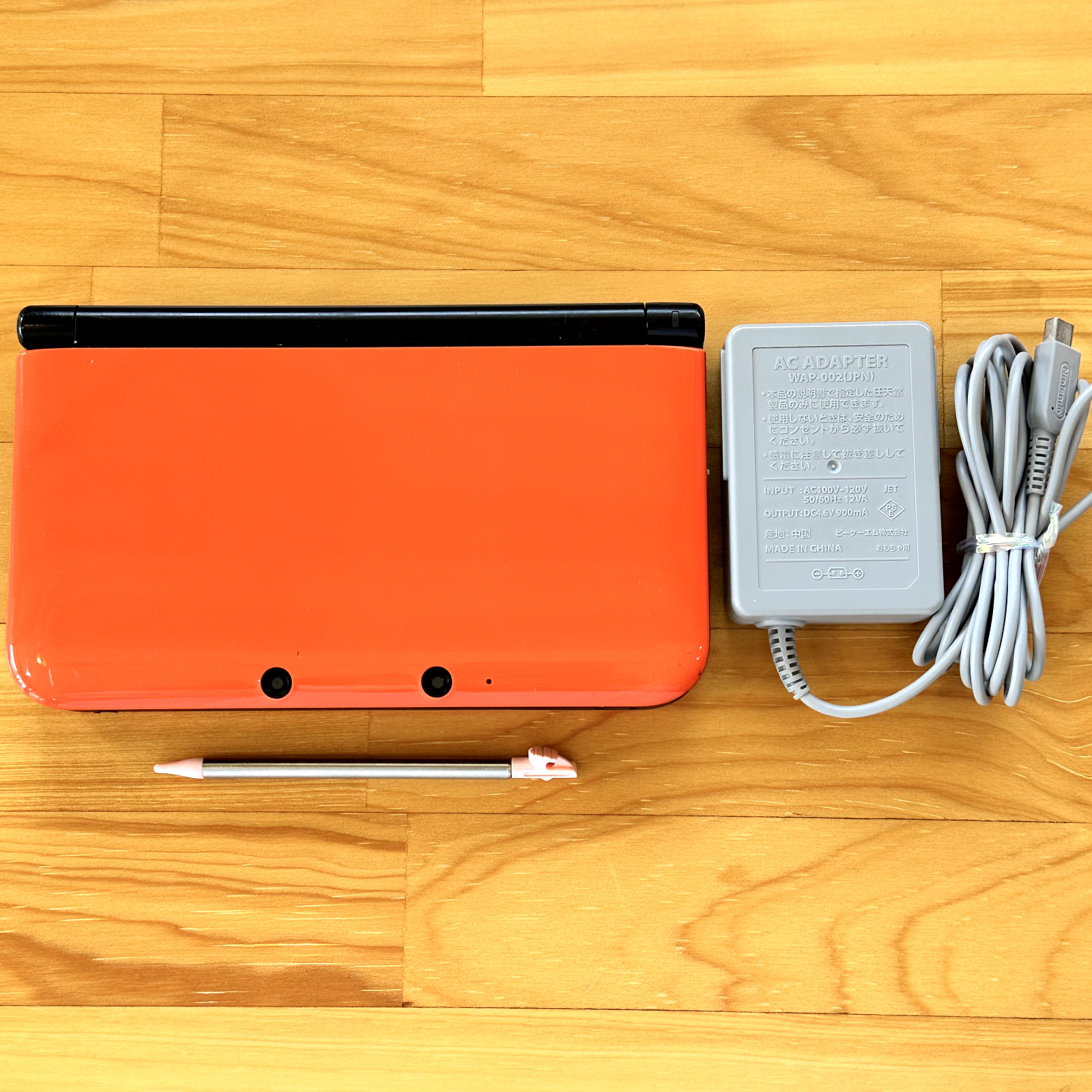 NINTENDO 3DS XL LL Consoles with Case AC Adapter Orange Japanese Fast Shipping