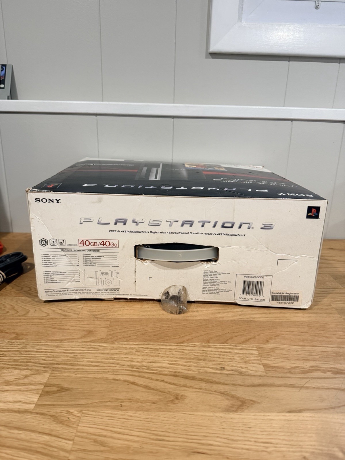 PlayStation 3 Spider-Man 3 Edition 40GB Piano Black Console PS3 Parts Or Repair