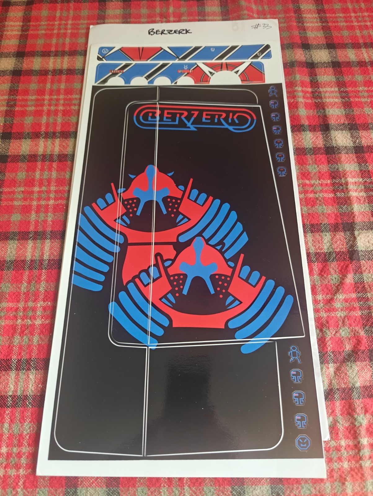 Vectrex Console VectrexWraps Berzerk, 1st Edition 33/35 Limited Rare 2014